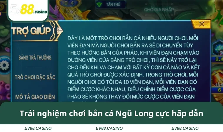 ban ca ngu long 1 Trải nghiệm chơi bắn cá Ngũ Long cực hấp dẫn