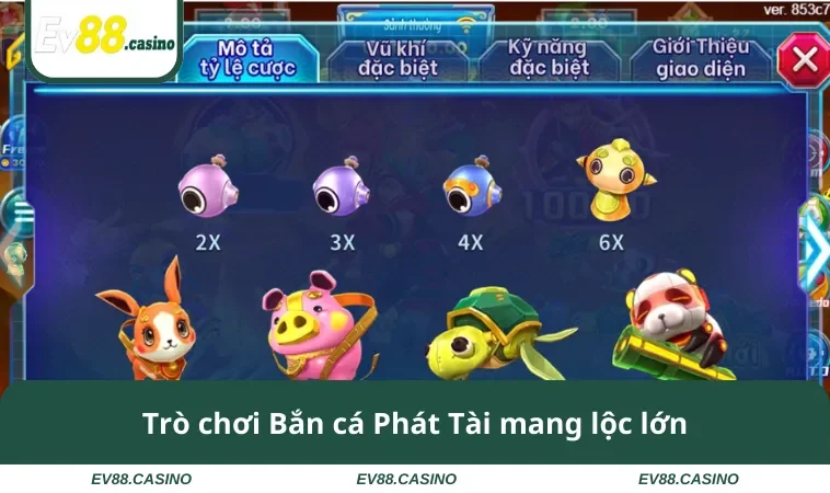 ban ca phat tai 1 Trò chơi Bắn cá Phát Tài mang lại lộc lớn